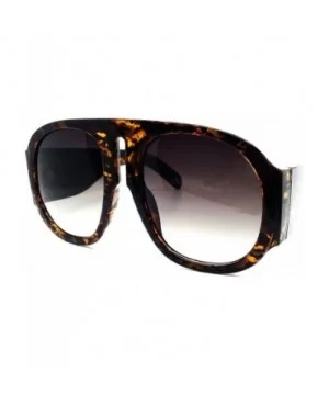 8110 Premium Oversize XXL Fashion Retro Vintage Womens Mens Brand Designer Style Sunglasses - Amber Brown - C218EHQL8MS $13.2...