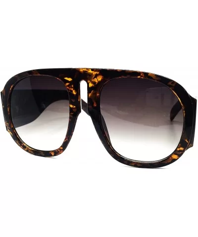 8110 Premium Oversize XXL Fashion Retro Vintage Womens Mens Brand Designer Style Sunglasses - Amber Brown - C218EHQL8MS $13.2...