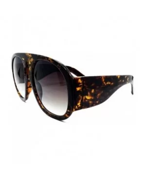 8110 Premium Oversize XXL Fashion Retro Vintage Womens Mens Brand Designer Style Sunglasses - Amber Brown - C218EHQL8MS $13.2...