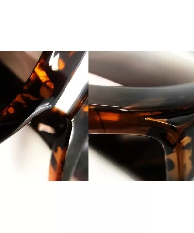 8110 Premium Oversize XXL Fashion Retro Vintage Womens Mens Brand Designer Style Sunglasses - Amber Brown - C218EHQL8MS $13.2...