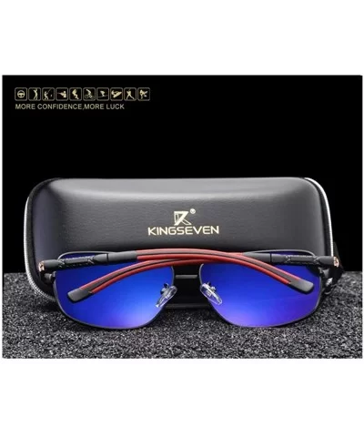 Genuine quality sunglasses fashion for men polarized and UV400 - Silver/Grey - CG18EXG4SYU $17.43 Square