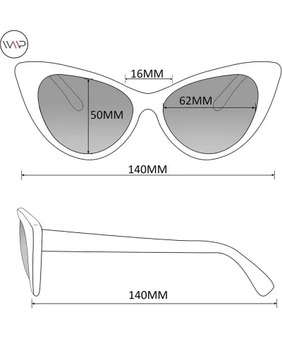 Classic Women Oversized Metal Frame Elegant Mirrored Lens Cat Eye Sunglasses - Beige Frame / Brown Lens - CA18XU85ATX $22.73 ...