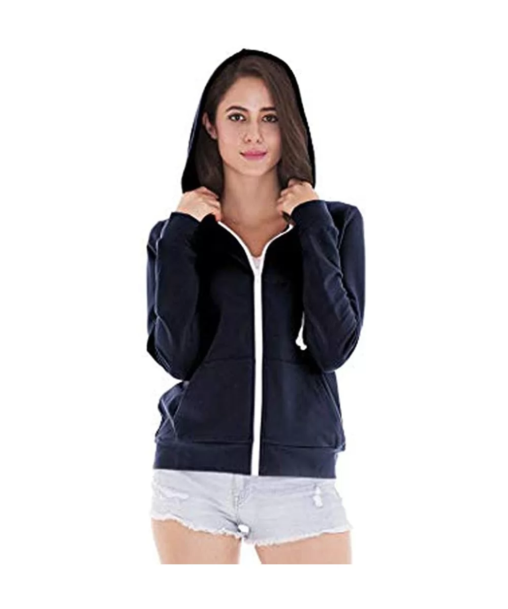 Pockets Coat Regular - Navy - C618O73SLZI $7.44 Sport