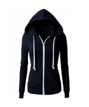 Pockets Coat Regular - Navy - C618O73SLZI $7.44 Sport