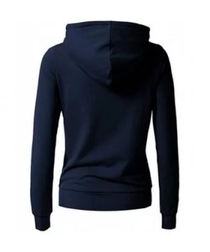 Pockets Coat Regular - Navy - C618O73SLZI $7.44 Sport