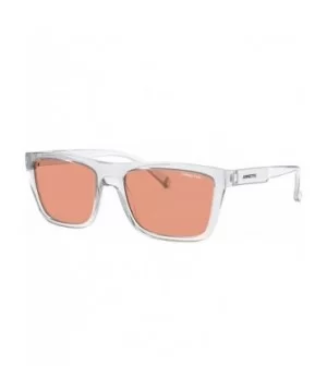 mens An4262 Deep Ellum Square Sunglasses Square Sunglasses - Crystal Transparent/Orange Mirror Red - C4192AT6D9C $47.22 Sport