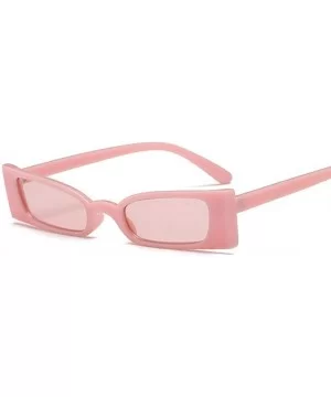 Vintage Small Sunglasses Women Brand Designer Luxury Retro Leopard RedGray - Pink - CD18Y2OR7OQ $4.39 Oversized