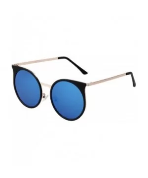 Retro Round Circle Women Sunglasses Men Driving UV Protection Glasses LS4702 - Blue - C817YS098UG $14.70 Round