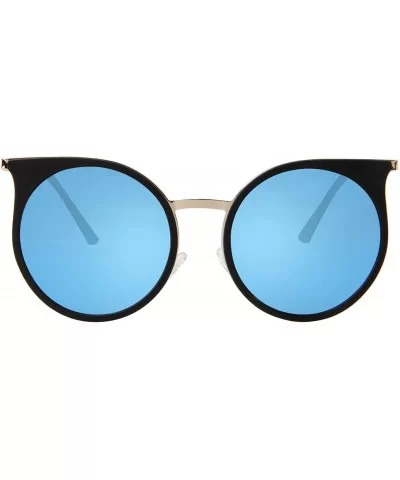 Retro Round Circle Women Sunglasses Men Driving UV Protection Glasses LS4702 - Blue - C817YS098UG $14.70 Round