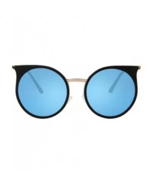 Retro Round Circle Women Sunglasses Men Driving UV Protection Glasses LS4702 - Blue - C817YS098UG $14.70 Round