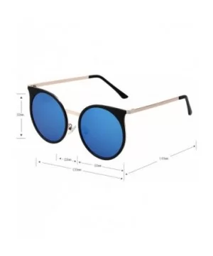 Retro Round Circle Women Sunglasses Men Driving UV Protection Glasses LS4702 - Blue - C817YS098UG $14.70 Round