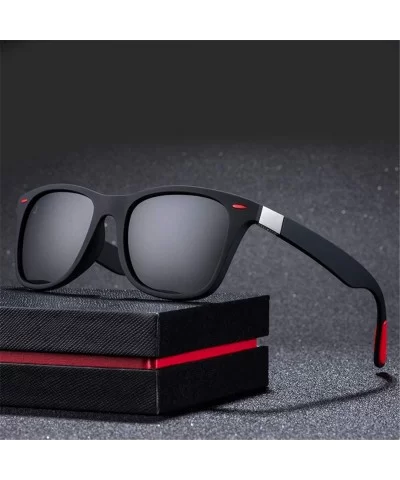 Polarized Sunglasses Men Women Driving Square Frame Sun Glasses Male Goggle - C2 - CW194NA8E0O $17.82 Goggle