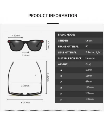 Polarized Sunglasses Men Women Driving Square Frame Sun Glasses Male Goggle - C2 - CW194NA8E0O $17.82 Goggle