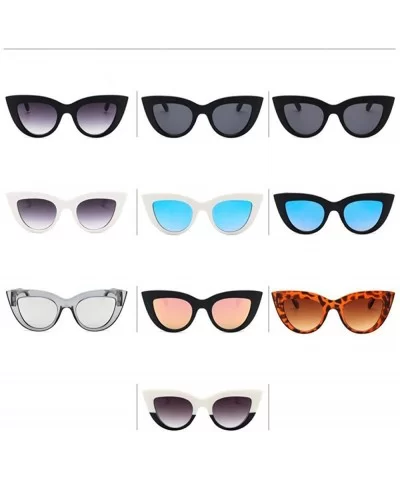 Cat Eye Sunglasses Women Retro Women Sun Glasses Female Lady Eyewear Oculos 4 - 8 - CW18XE0D25K $6.40 Oversized