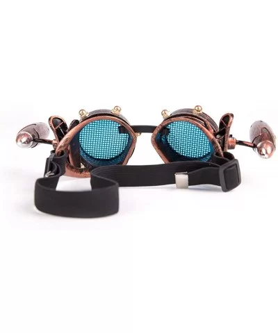 Vintage Rave Steampunk Goggles Punk Gothic Cosplay Kaleidoscope Glasses - Brass - CU18SUCWWQD $7.09 Goggle