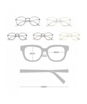 Clear lens Glasses Metal Vintage Retro Fashion Eyewear for Men and women - Gold - CP18CKAKK4X $17.33 Oval