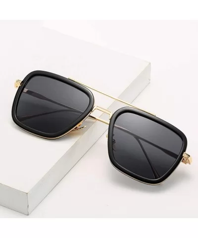 Luxury Fashion Flight Style Man Sunglasses Men Square Sun Glasses Oculos Retro Male 3 - C5 - CO198AHOMI2 $29.76 Goggle