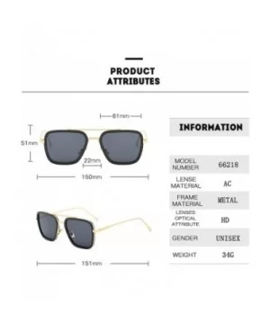 Luxury Fashion Flight Style Man Sunglasses Men Square Sun Glasses Oculos Retro Male 3 - C5 - CO198AHOMI2 $29.76 Goggle