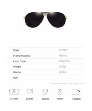 Sunglasses Polarizing sunglasses Metal sunglasses Driver's Sunglasses - E - C618QCC8887 $23.37 Aviator