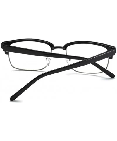 Men Women Rectangular Glasses Frame Anti Blue Light Clear Lens Glasses - C1 - CB18CSS6ERN $11.06 Rectangular