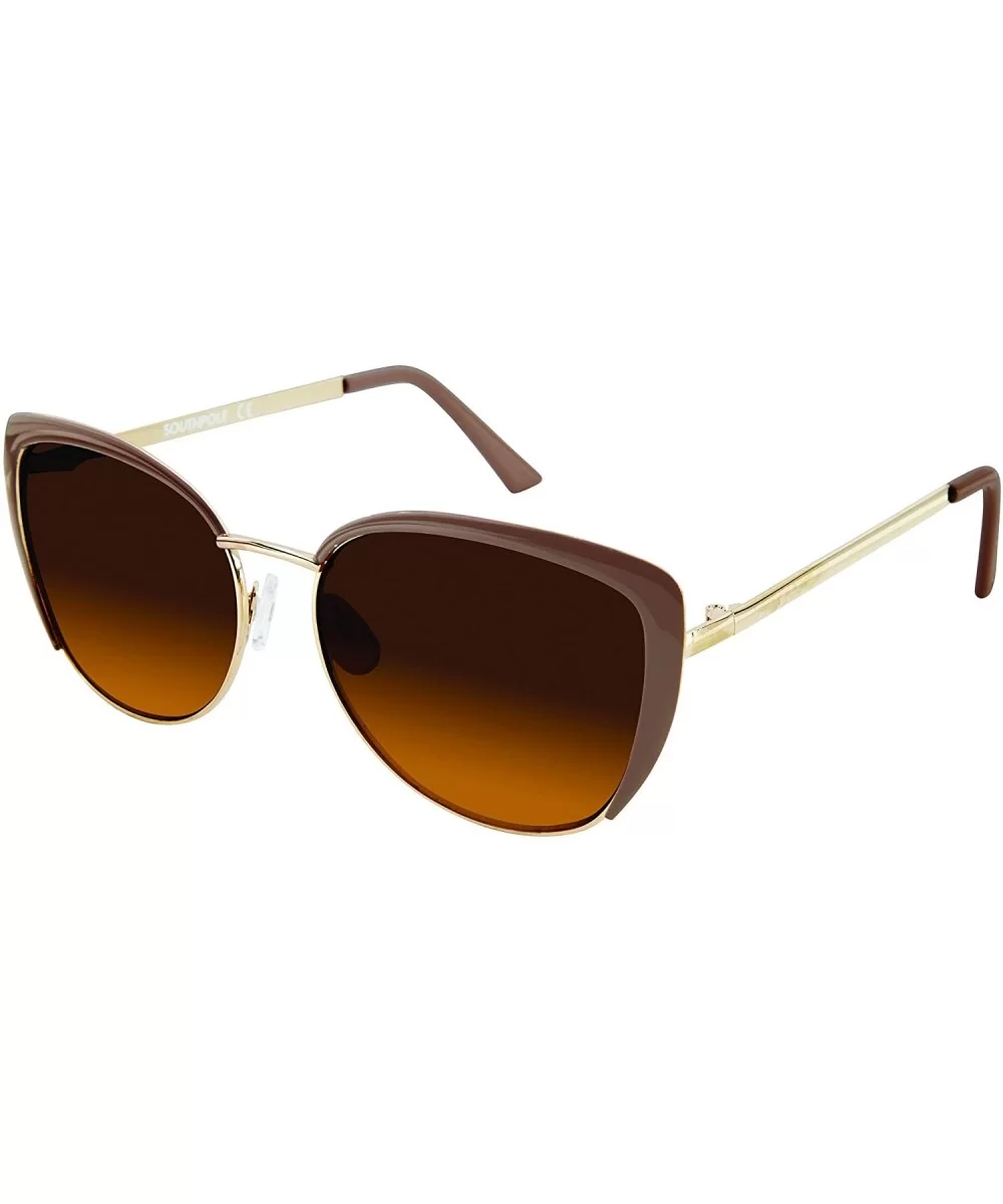 Women's 446SP Cat-Eye Sunglasses with 100% UV Protection - 56 mm - Gold & Nude - CI180Z4O53Y $19.16 Cat Eye