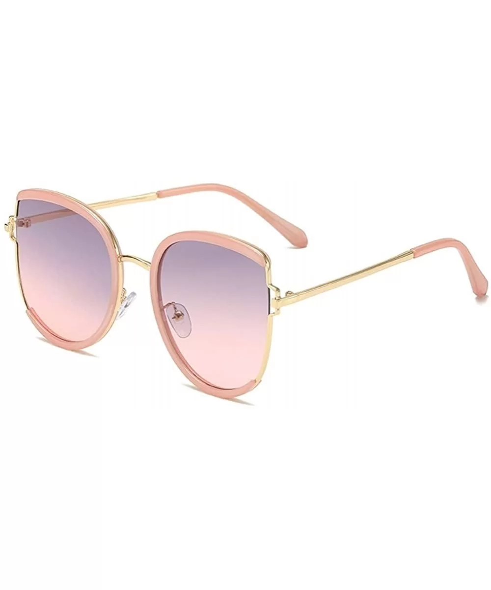 Women Cat Eye Sunglasses Oversized Sun Glasses Female Shades Gradient Lens - C4greypink - CP1902TCAZL $7.70 Cat Eye