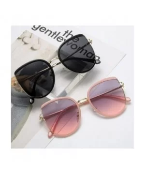 Women Cat Eye Sunglasses Oversized Sun Glasses Female Shades Gradient Lens - C4greypink - CP1902TCAZL $7.70 Cat Eye