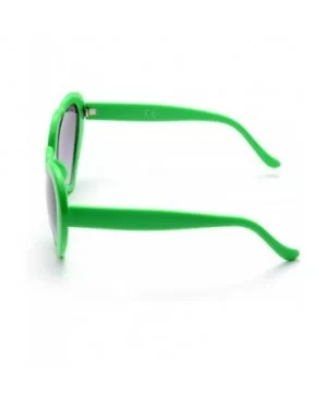 6 Neon Colors Heart Shape Party Favors Sunglasses - Multi Packs - 6-pack Green - CP183O86ETW $9.83 Rimless