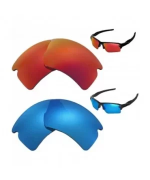 Polarized Fire Red + Ice Blue Replacement Lenses For Oakley Flak 2.0 XL - C8127YAM9BH $21.40 Sport