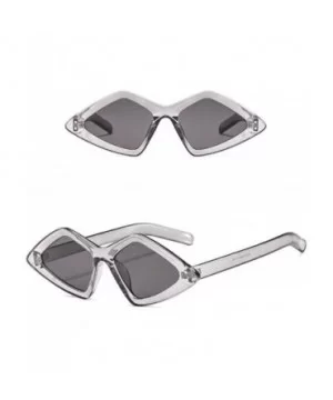 Retro Vintage Narrow Cat Eye Sunglasses for Women Clout Goggles Plastic Frame Pointy Sun Glasses - Clear - CT18U54LAYC $8.24 ...