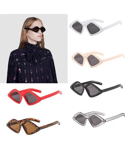 Retro Vintage Narrow Cat Eye Sunglasses for Women Clout Goggles Plastic Frame Pointy Sun Glasses - Clear - CT18U54LAYC $8.24 ...