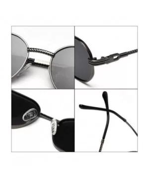 Vintage Small Frame Square Sunglasses Polarized Metal Sun Glasses 2020 Fashion Men Women Sunglasses UV400 - Grey - CL193HQG36...