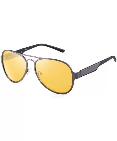 Fashion Trend Sunglasses- Unisex Polarized Glasses Vintage Full Frame Sunglasses - D - CG18RS7NM4X $34.52 Aviator