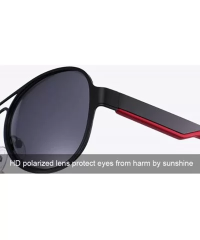 Fashion Trend Sunglasses- Unisex Polarized Glasses Vintage Full Frame Sunglasses - D - CG18RS7NM4X $34.52 Aviator