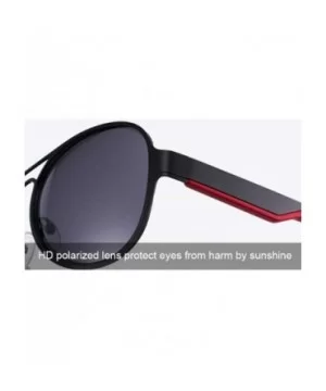 Fashion Trend Sunglasses- Unisex Polarized Glasses Vintage Full Frame Sunglasses - D - CG18RS7NM4X $34.52 Aviator