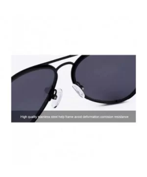 Fashion Trend Sunglasses- Unisex Polarized Glasses Vintage Full Frame Sunglasses - D - CG18RS7NM4X $34.52 Aviator