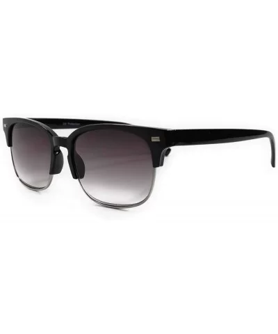 Mens Womens Semi Rimless Tinted Lens 2.00 Reading Sunglasses - CJ18NQO42LS $11.58 Rimless