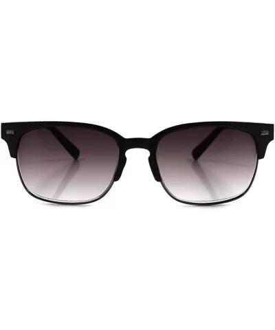 Mens Womens Semi Rimless Tinted Lens 2.00 Reading Sunglasses - CJ18NQO42LS $11.58 Rimless