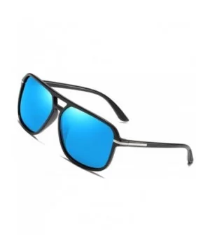 Polarized Sunglasses for Men Aviator Driving Women Mens Sunglasses Rectangular Vintage Sun Glasses - CP18S2ULOKR $14.51 Round