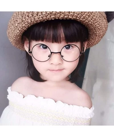 Metal Black Round Kids Sunglasses Little Girl/boy Child Glasses Goggles Oculos UV400 Small Face Suit 2~6 Age - CM1985GLOIT $2...