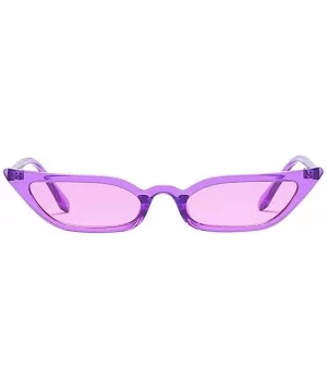 Women Vintage Cat Eye Sunglasses Retro Small Frame UV400 Eyewear Fashion Ladies - Purple - C2190OL304Y $6.60 Oversized