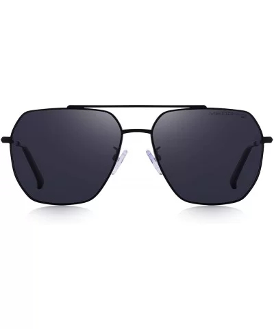 Ultra Lightweight Rectangular Men's Polarized Sunglasses for Men 100% UV protection S8211 - Gray - CQ18KKUYNAZ $13.46 Rectang...