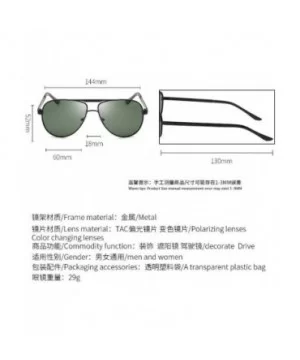 Changing Polarized Sunglasses Outdoor Driving - Black Frame Dark Green - CQ190SY48Q7 $6.58 Rectangular