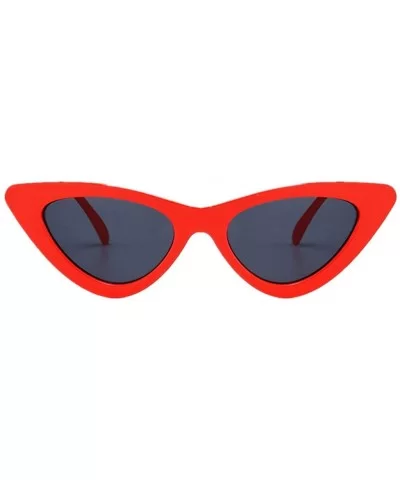 Clearance Women Fashion Cat Eye Shades Sunglasses Integrated UV Candy Colored Glasses - D - CB18RYI3EMT $5.82 Oval