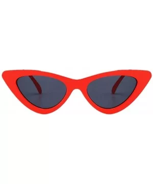 Clearance Women Fashion Cat Eye Shades Sunglasses Integrated UV Candy Colored Glasses - D - CB18RYI3EMT $5.82 Oval