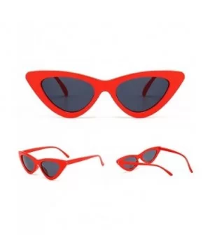 Clearance Women Fashion Cat Eye Shades Sunglasses Integrated UV Candy Colored Glasses - D - CB18RYI3EMT $5.82 Oval