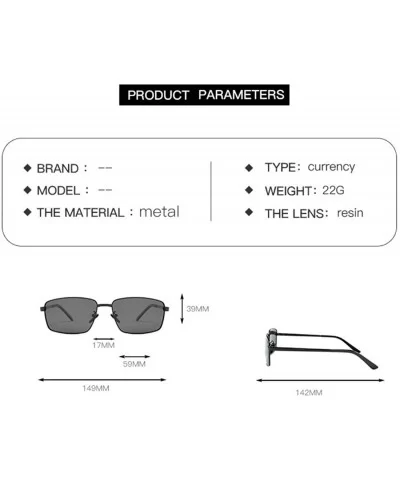 Explosive Men's Polarized Sunglasses Fashion Driving Sunglasses - Light Black C2 - CH1904YOGGM $10.27 Round