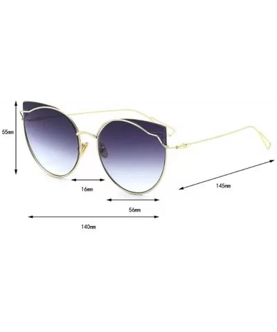 Sunglasses through the cat eyes new sunglasses- fashion trend retro glasses - D - CE18S5QEKGI $39.13 Aviator