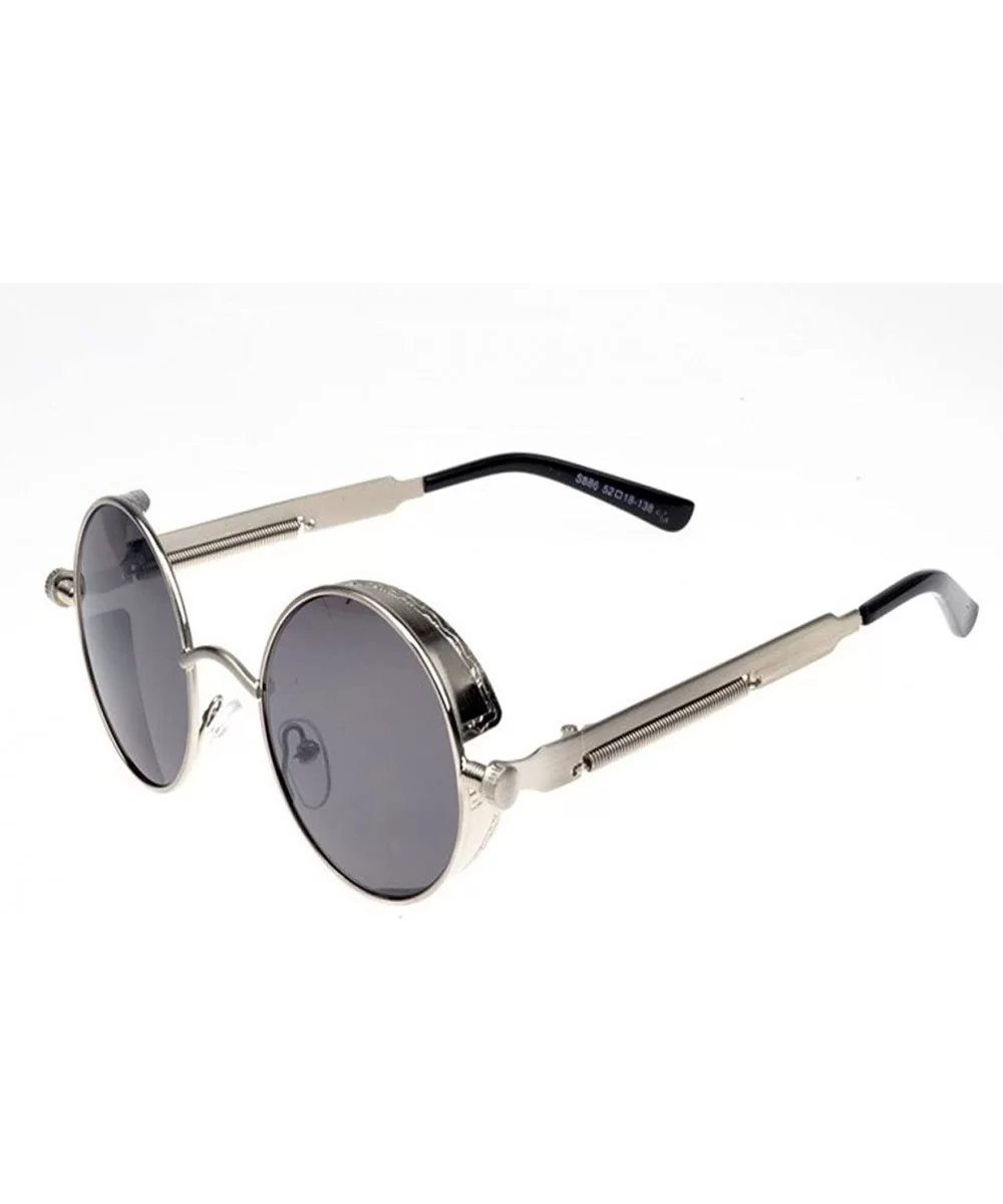 Retro Round Sunglasses Men Women Prince Mirror Sunglasses - CQ11H3R03IJ $32.97 Round