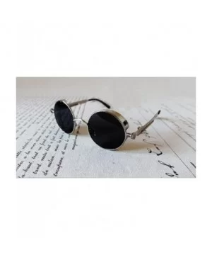 Retro Round Sunglasses Men Women Prince Mirror Sunglasses - CQ11H3R03IJ $32.97 Round